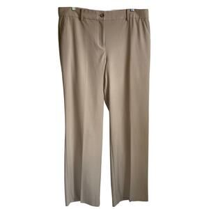 Talbots Windsor Trouser Womens Pants Sz 14 Wide Leg Career Office Neutral Staple
